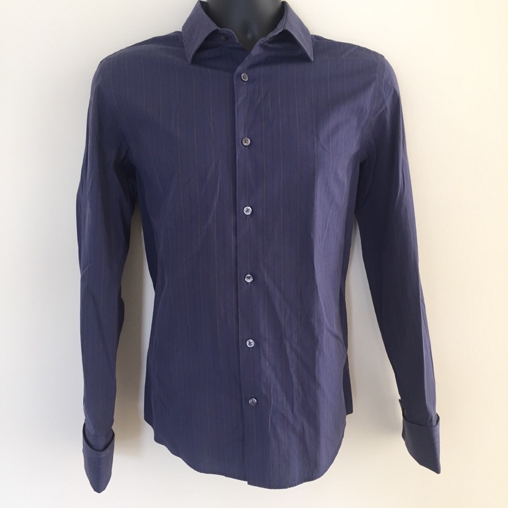 Banana Republic men's cuffed sleeve dress shirt - Picture 1 of 6